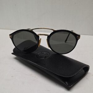 Vintage GARGOYLES Gadsby Style Black and Gold Sunglasses